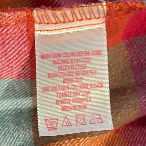 Woman Within long sleeve Soft Plaid Flannel Top Size 1X - Picture 8 of 8